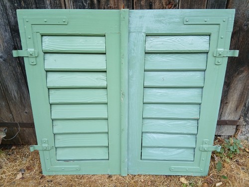 Paar fensterladen holz - paar,