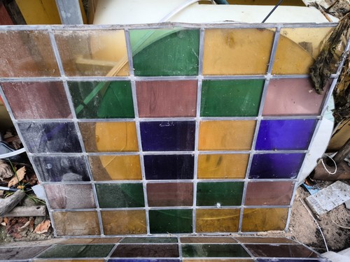 Antike buntglasscheiben 1950 - 3,