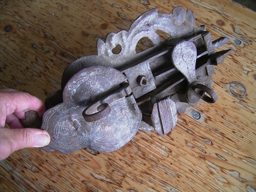 Antikes türschloss - (um, 1650)