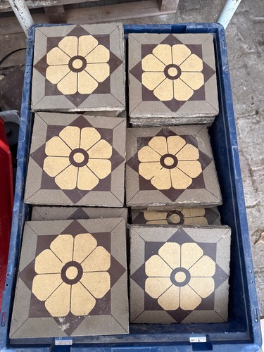 Zementfliesen blumenmuster - blumenmuster, /
