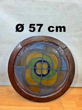 Antikes rundes Holzfenster