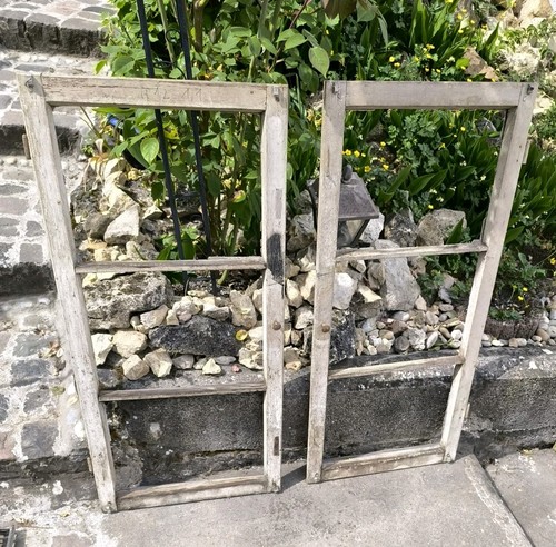 Altes holzfenster nur rahmen - holzfenster,