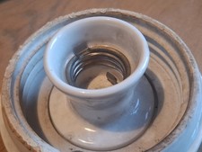 Antike Porzellan Kellerlampe