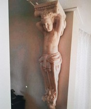 112 cm Stuck Konsole Relief