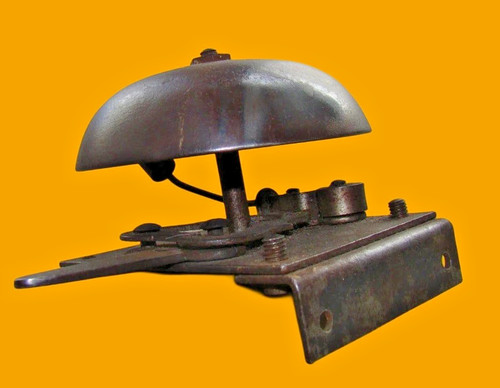 Antike mechanische ladenglocke - antike,
